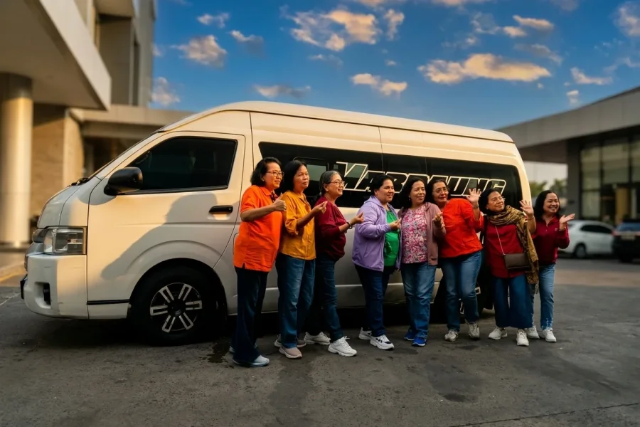 Road Trip Impian Bebas Pegal: Sewa Toyota Hiace Commuter 15 Seats Travel Marpaung ke Bandung